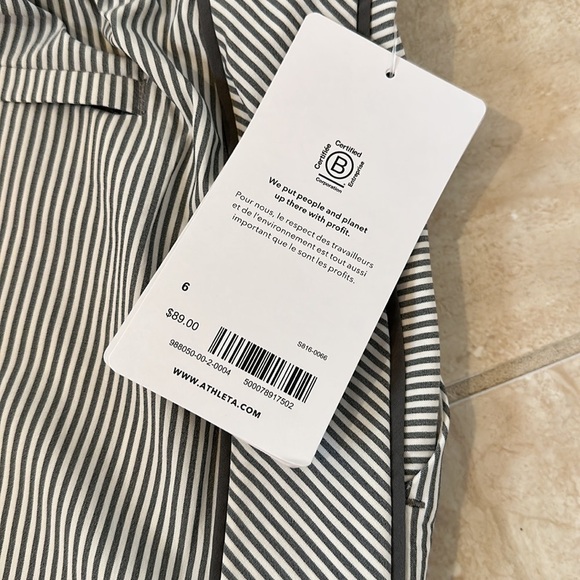 Athleta Brooklyn Textured Ankle Pant Size 6 - Picture 6 of 6